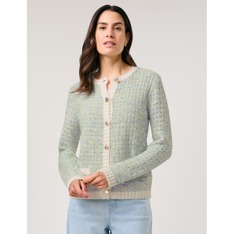 Elegant Cardigan in a Textured Knit