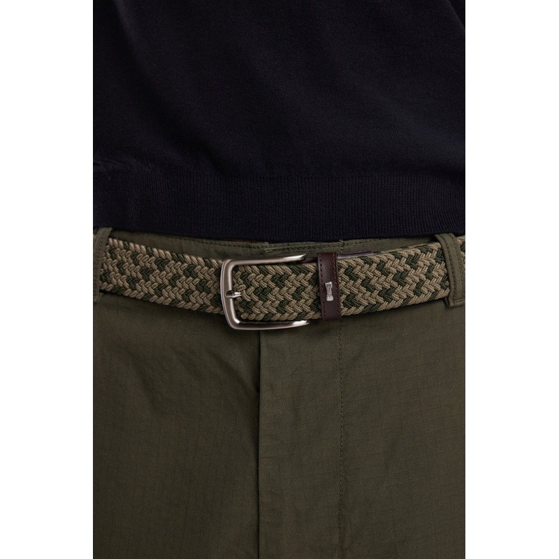 Khaki Elastic Rubber Blet