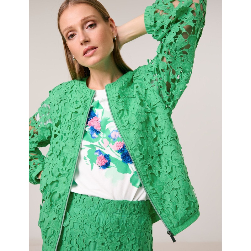 Lace Bomber Jacket