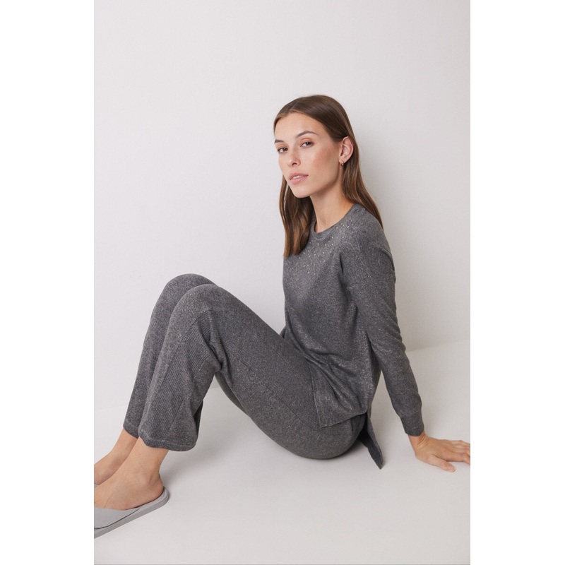 Long Set Dark Gray Trichot