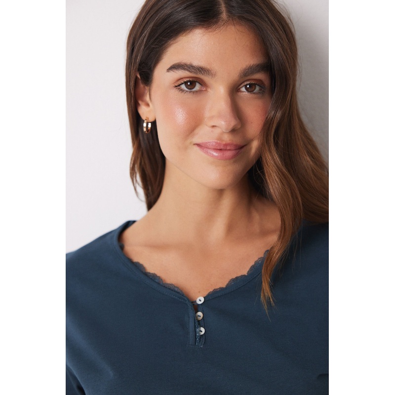 Long Sleeve T-Shirt 100% Cotton Green