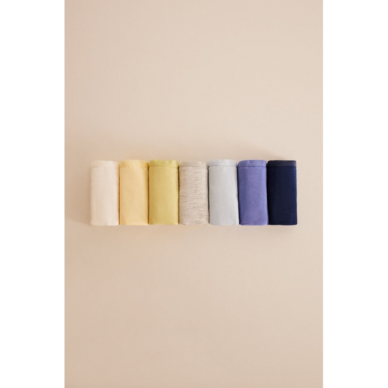 Pack Of 7 Classic Multicolour Cotton Panties
