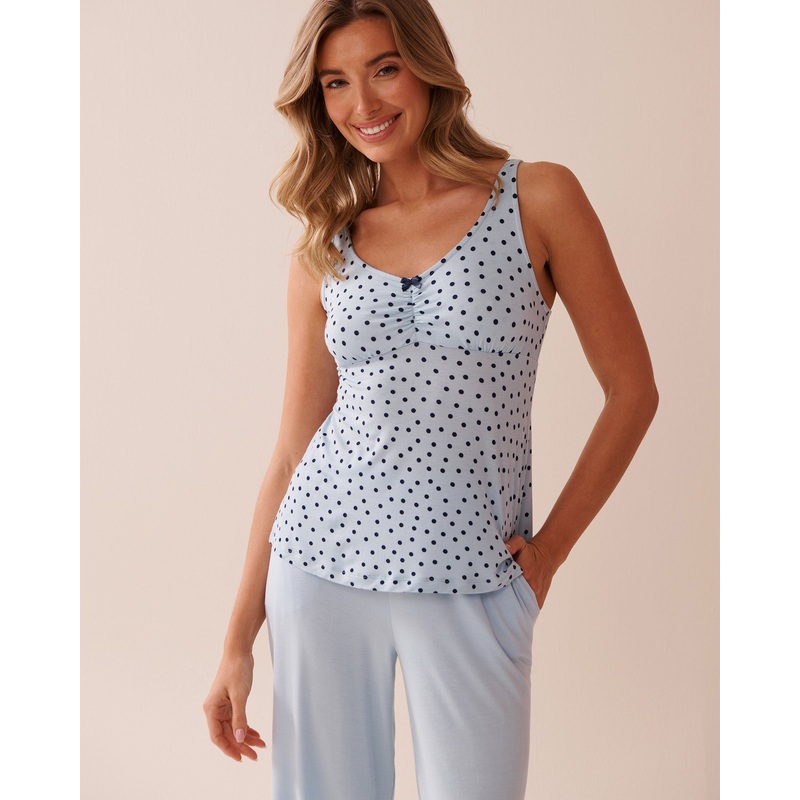 Polka Dot Soft Jersey Cami