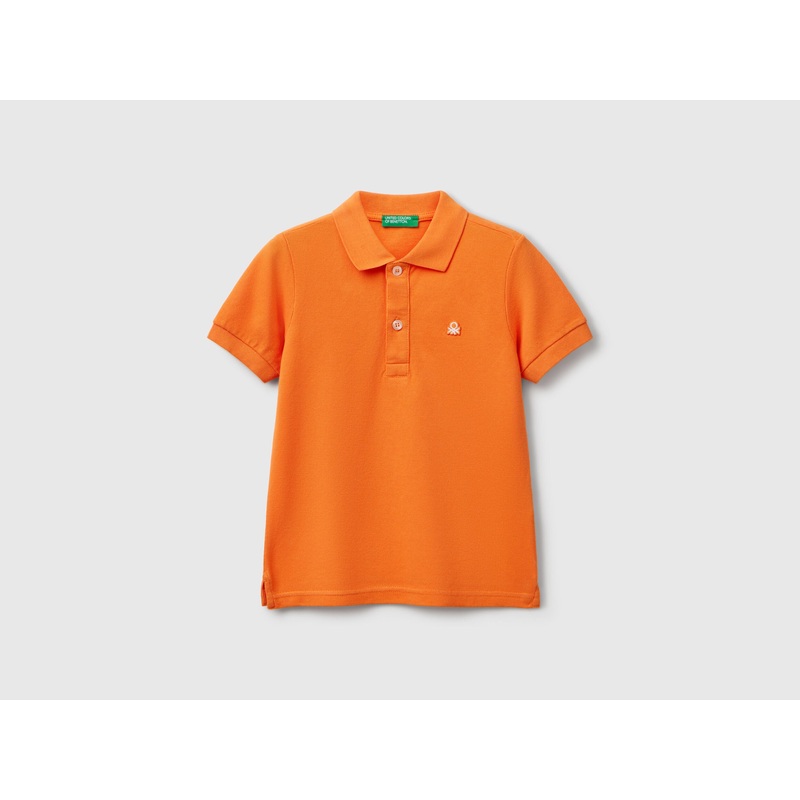 Short Sleeve Polo in Pure Cotton