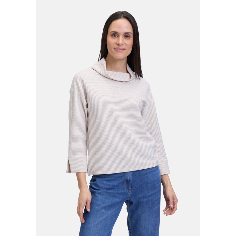 Sweatshirt with Rib Structure