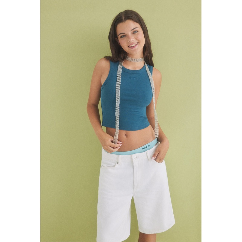 Blue Cotton Top