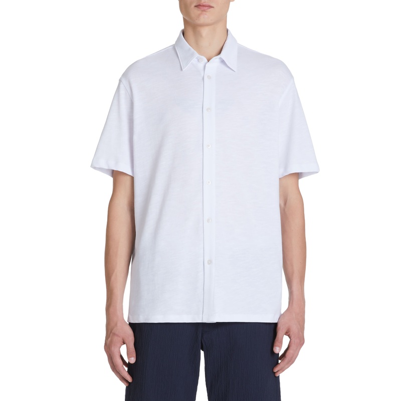 Cotton Jersey Shirt - White