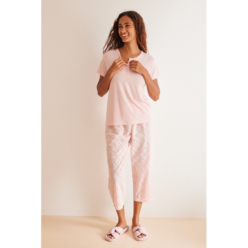 Cotton T-Shirt Pajama Set