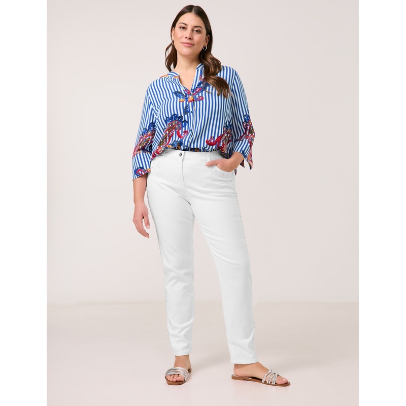 Five-Pocket Jeans with Stud Embellishment, Betty