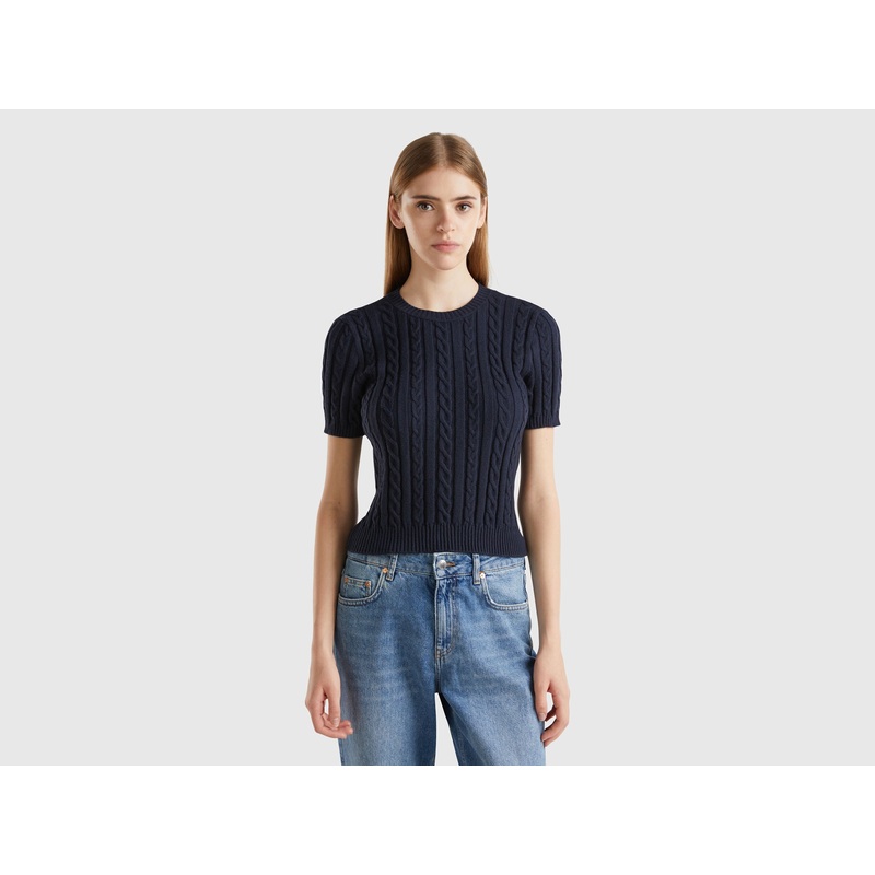 Flowy Sweater With Short Sleeves