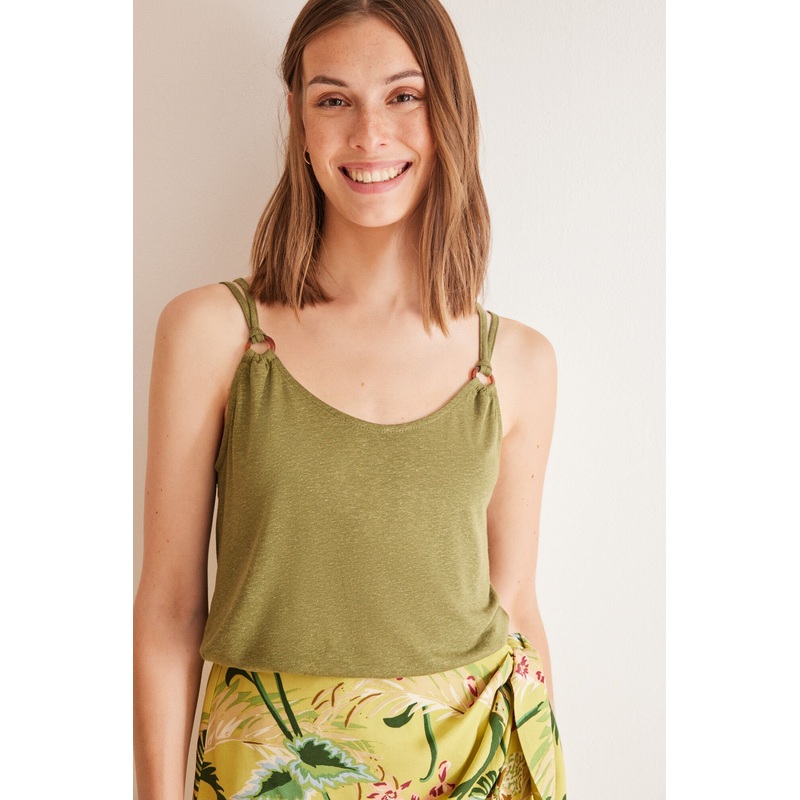 Green Camisole Top