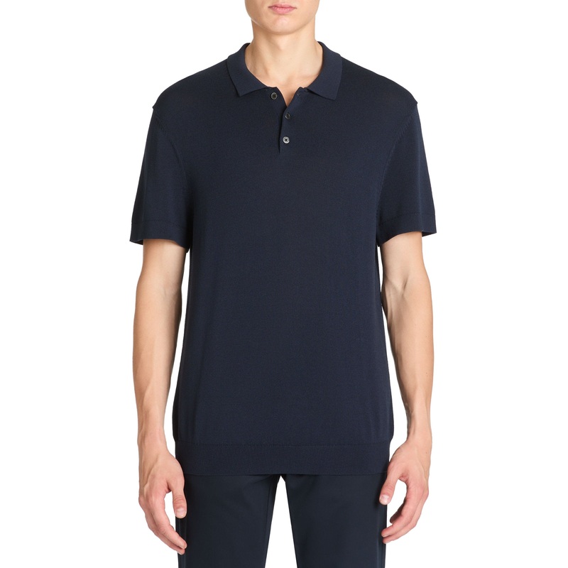 Regular Jersey Polo Shirt - Navy