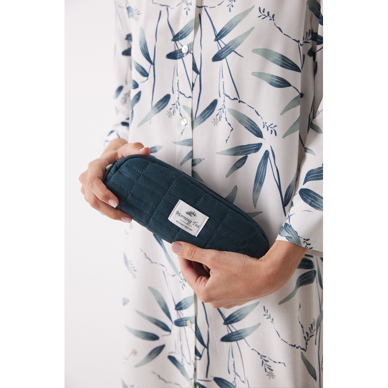 Small Blue Padding Beauty Case