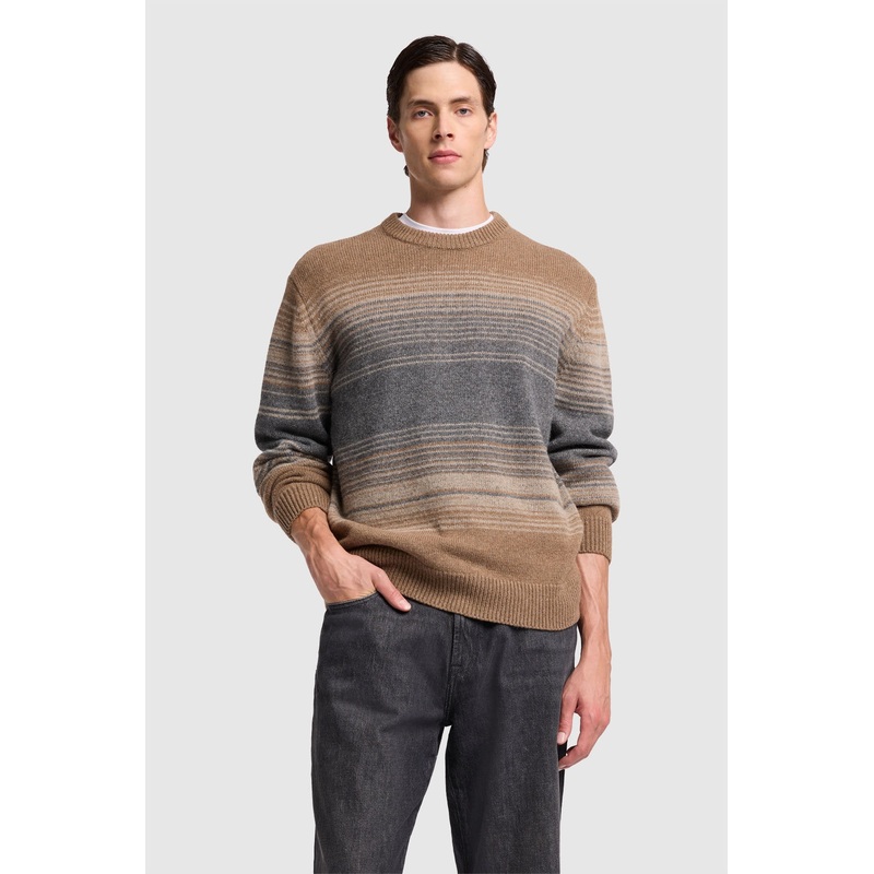 Crew Neck Knit Alpaca Multicolour