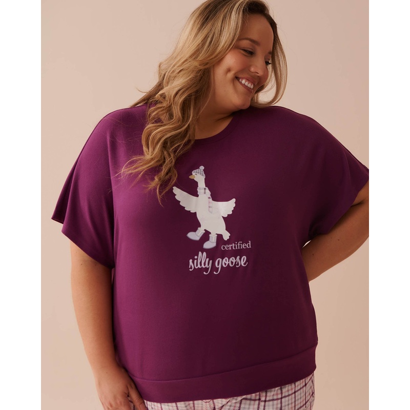 Goose Print Recycled Fibers T-Shirt