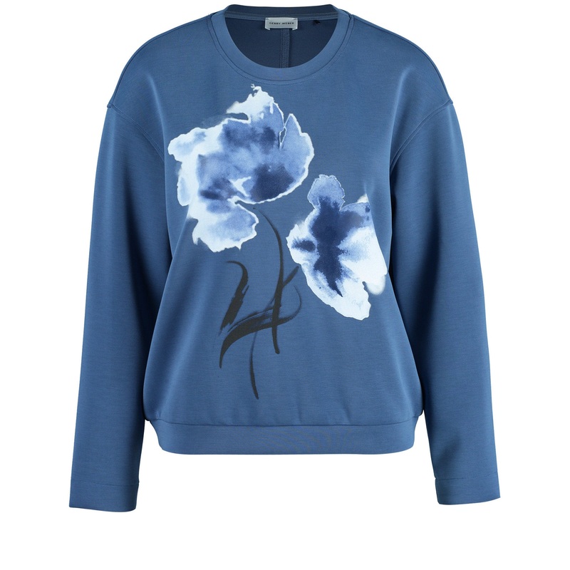 Long Sleeve T-Shirt With Flower Design