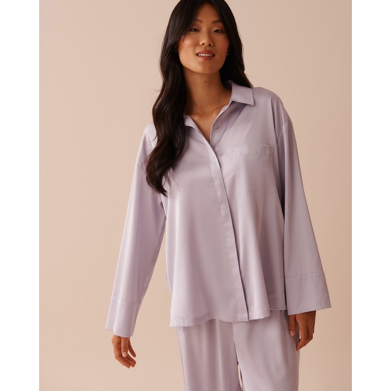 LUXURY EDITION Satin Button-Down Shirt