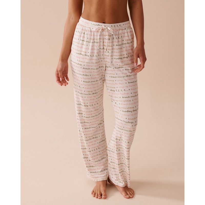 Ribbed Jersey Pajama Pants