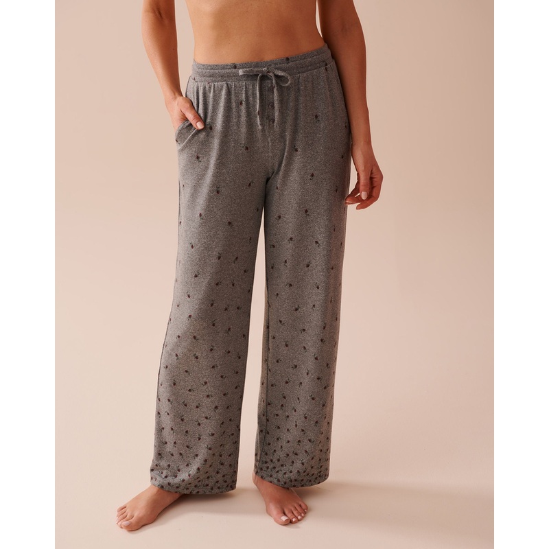 Rose Print Pajama Pants