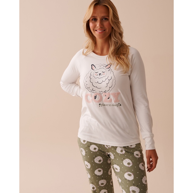 Sheep Print Super Soft Long Sleeve Shirt