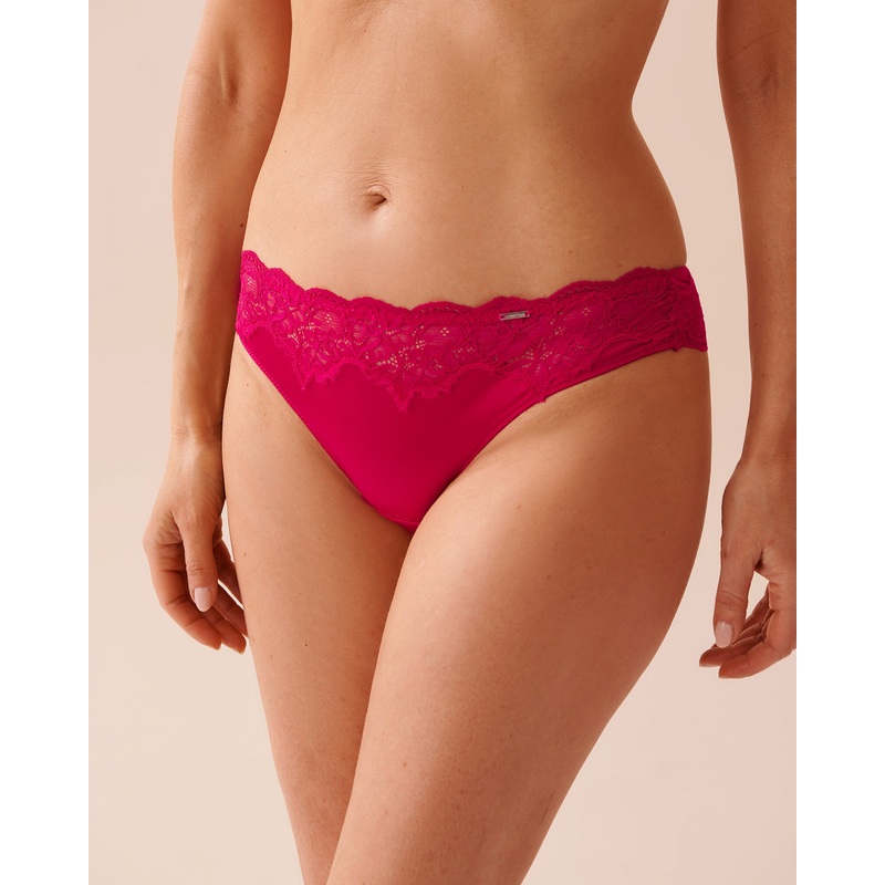 Shiny Micro Lace Braz Briefs