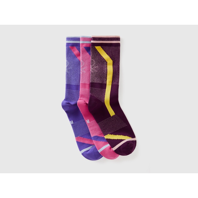 Three Pairs Of 3/4 Length Sports Socks