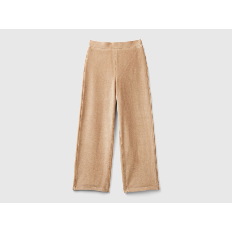 Wide Chenille Trousers