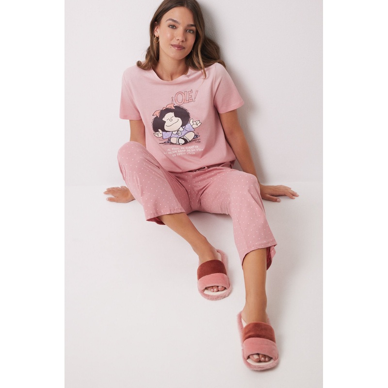 100% Cotton Pajamas Pink Mafalda