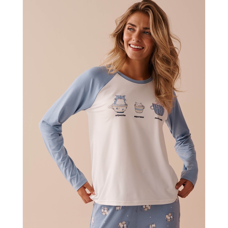 Cat Print Super Soft Long Sleeve Shirt
