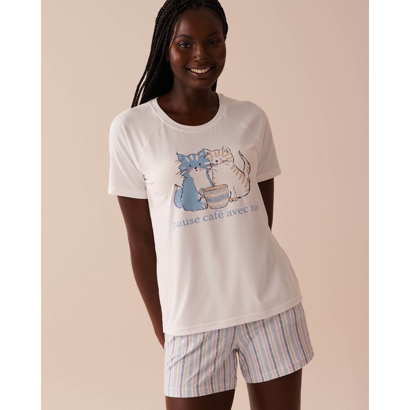 Cat Print Super Soft T-Shirt