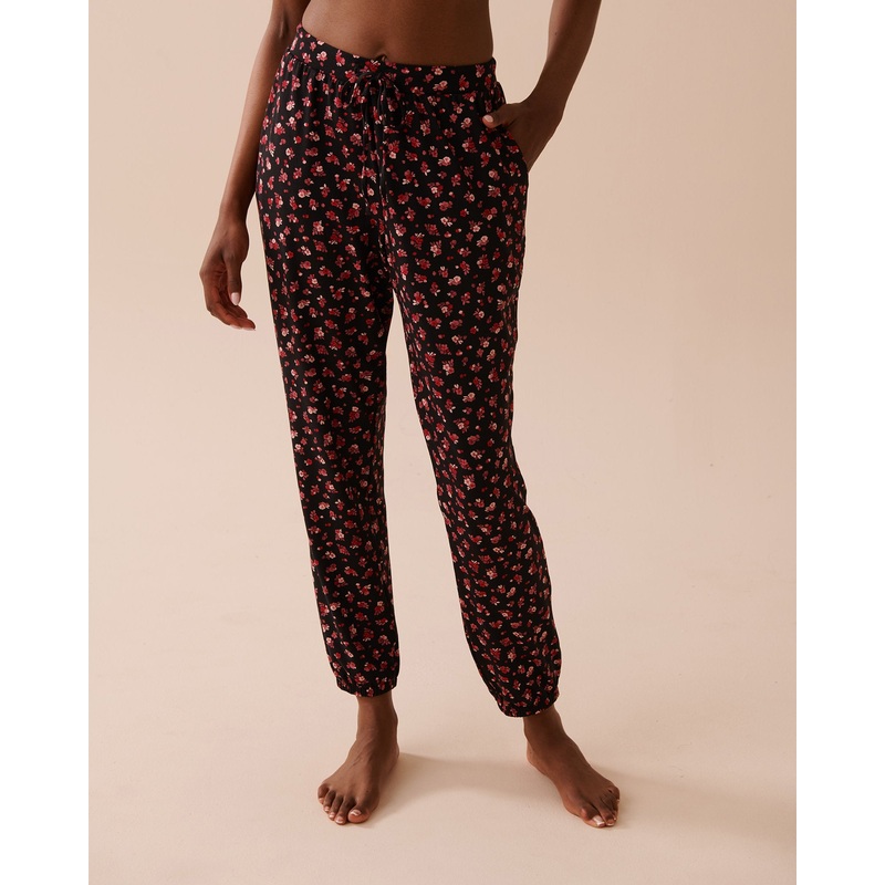 Ditsy Rose Super Soft Jogger Pajama Pants