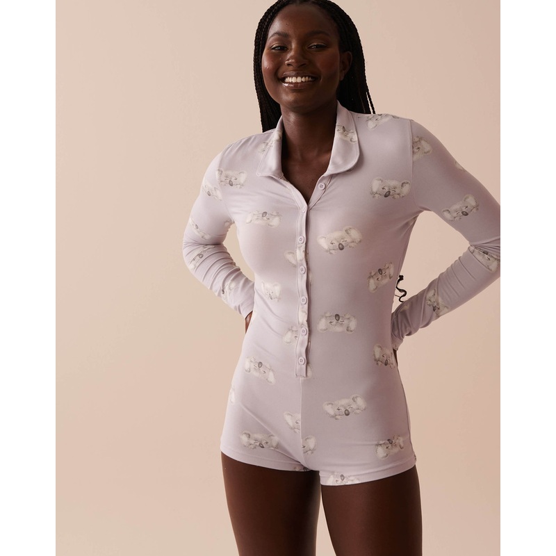 Koala Print Super Soft Romper