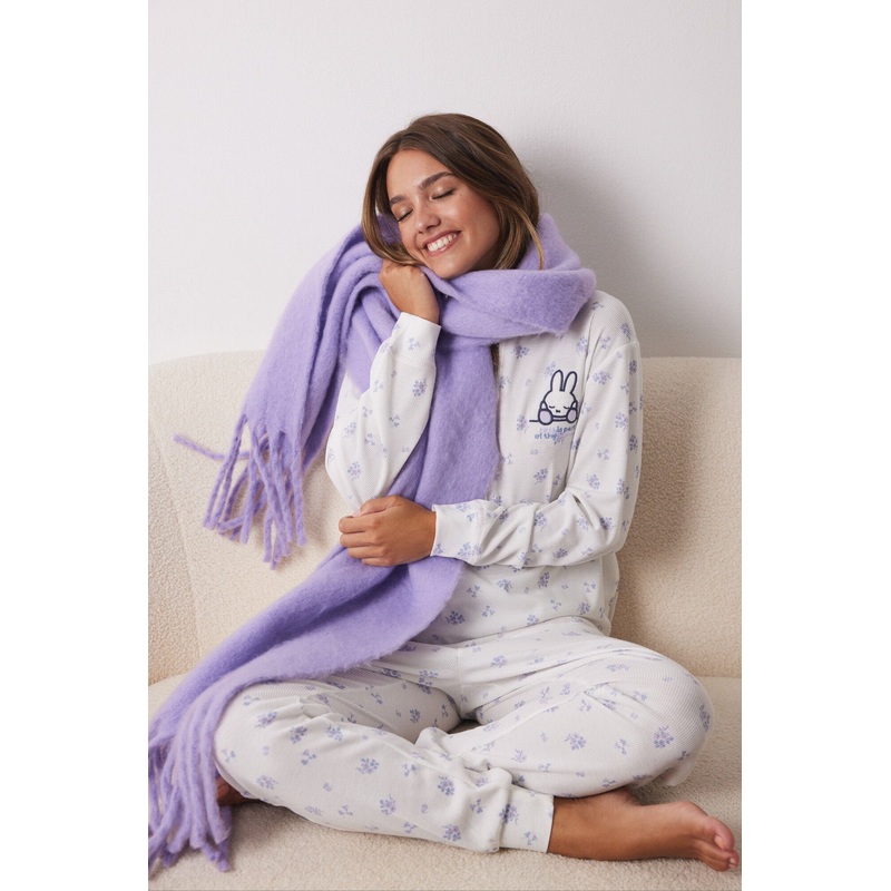 Long Pajamas Waffle Flowers Miffy