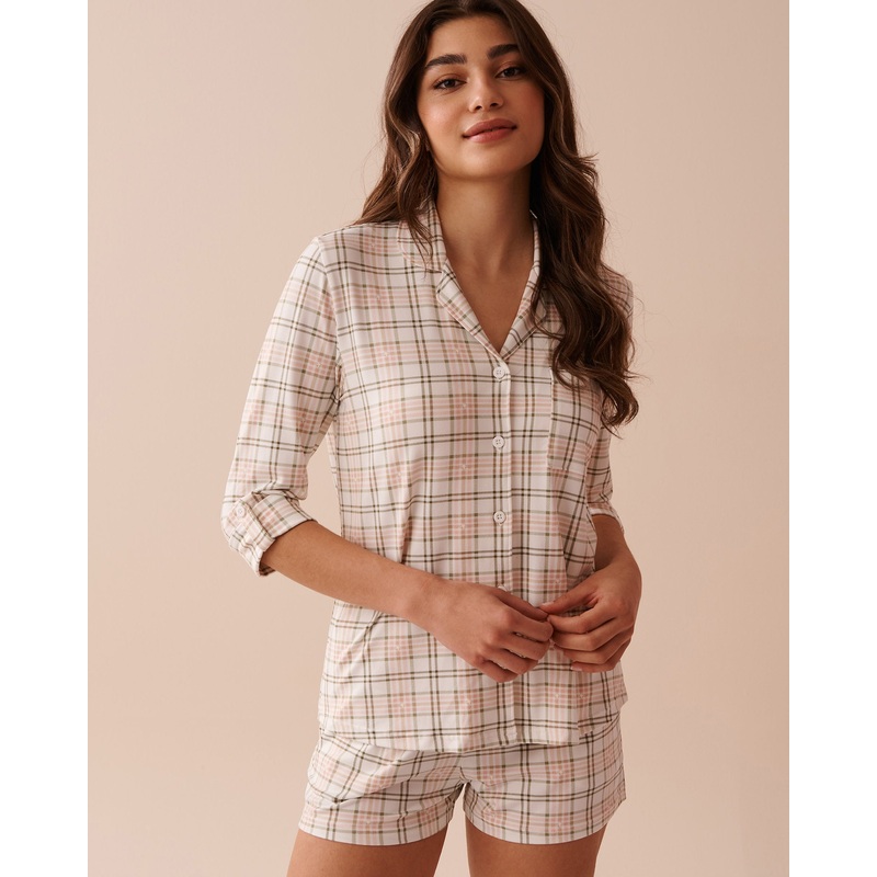Pink Plaid Super Soft Button-Down Shirt