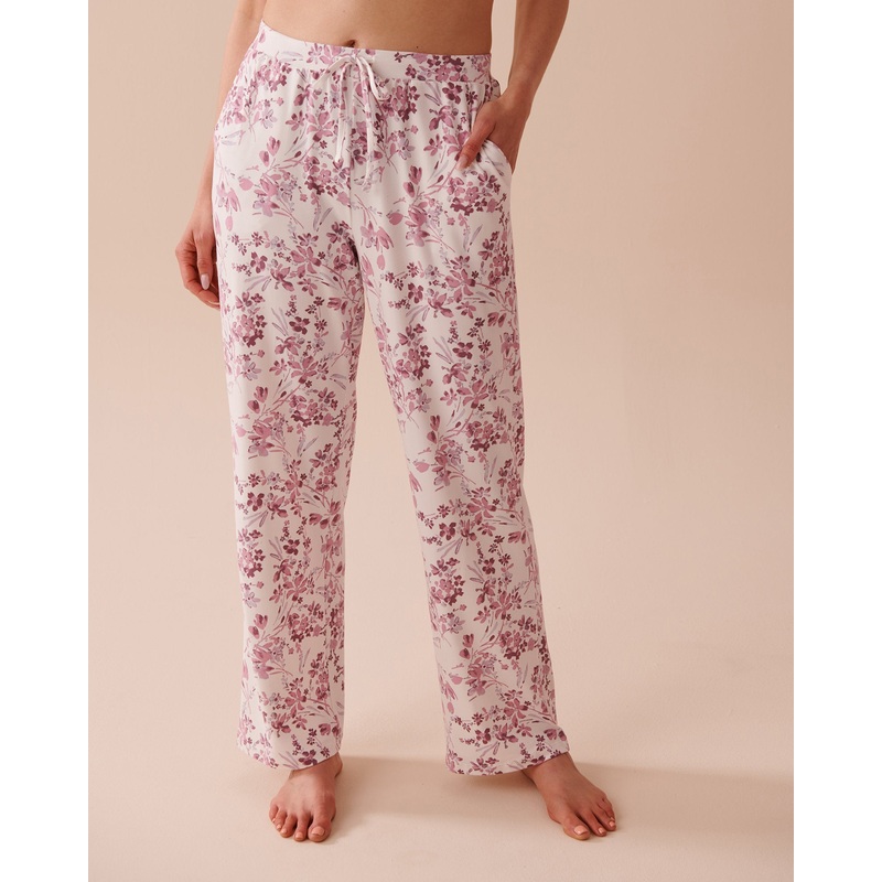 Purple Flowers Super Soft Pajama Pants
