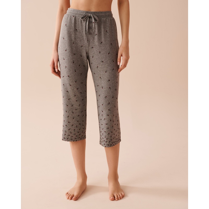 Rose Print Capris
