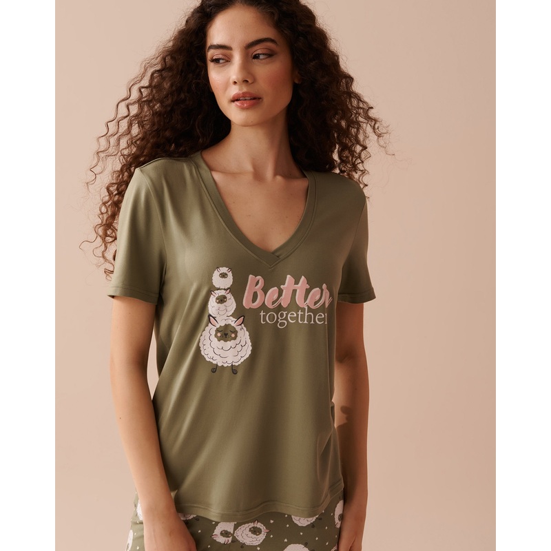 Sheep Print Super Soft T-Shirt