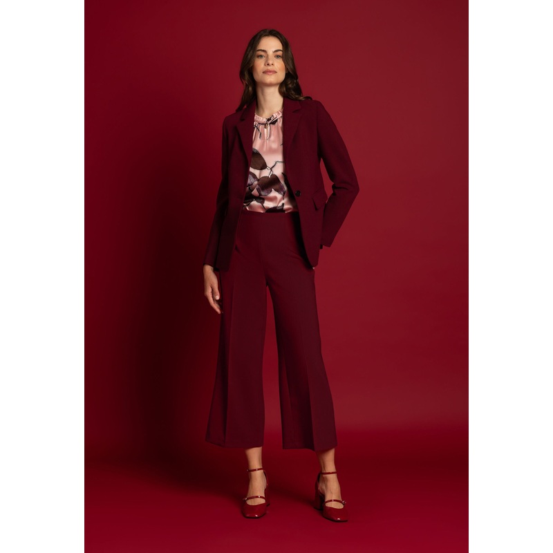 Burgundy Culotte
