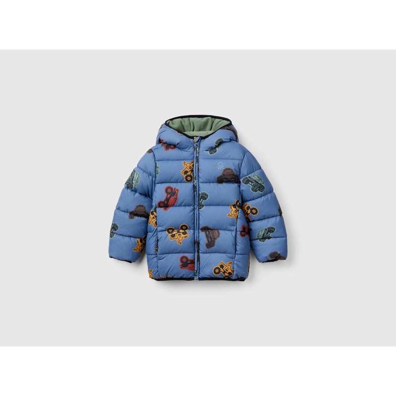Jacket with Tractor Print