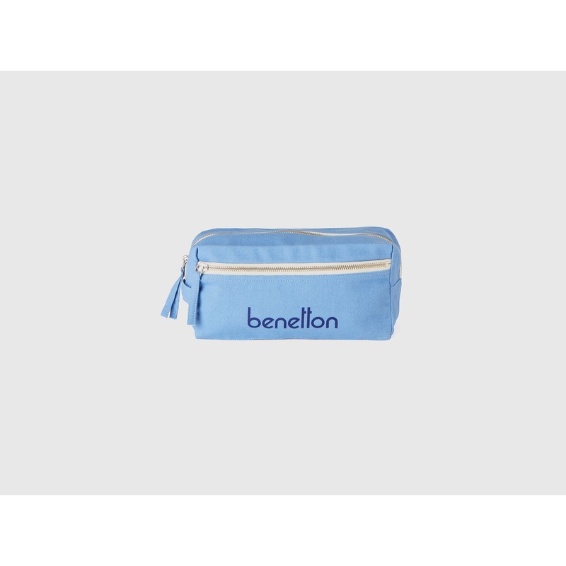 Light Blue Beauty Case in Pure Cotton