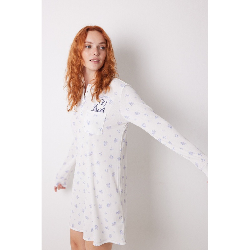 Miffy White Waffle Short Shirt