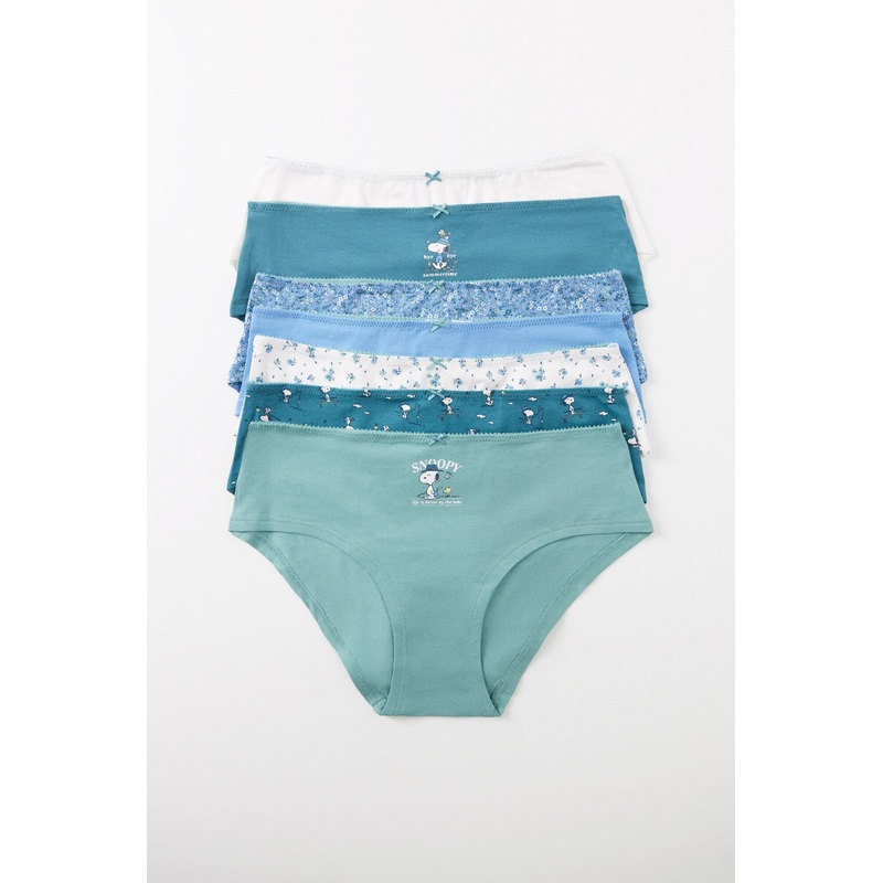 Pack 7 Snoopy Cotton Wide Panties