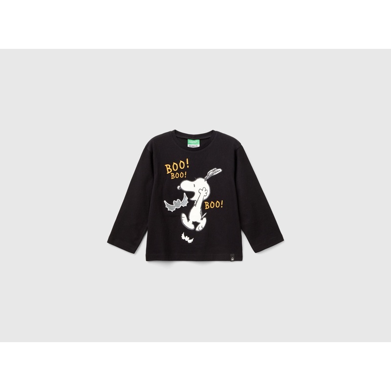 Peanuts T-Shirt with Print and Embroidery