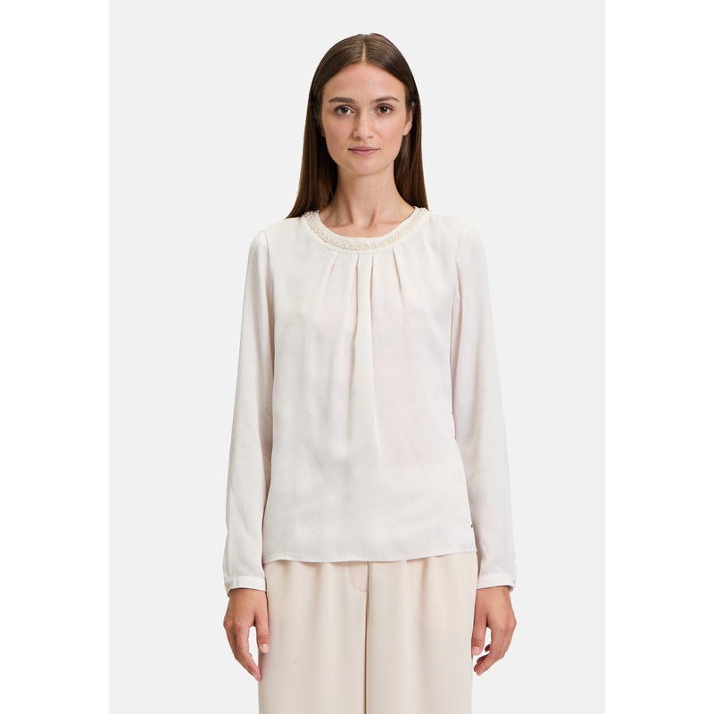 Slip Blouse with Pearls