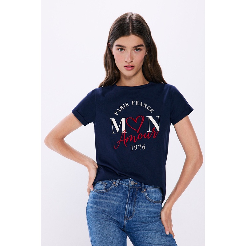Cotton Cotton Shirt Sleeve Round