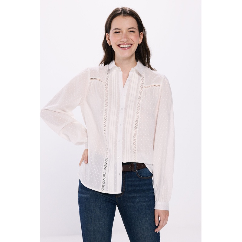 Front Lace Blouse