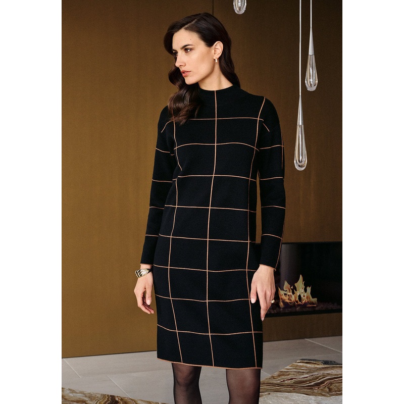 Knitting Dress with Jacquard