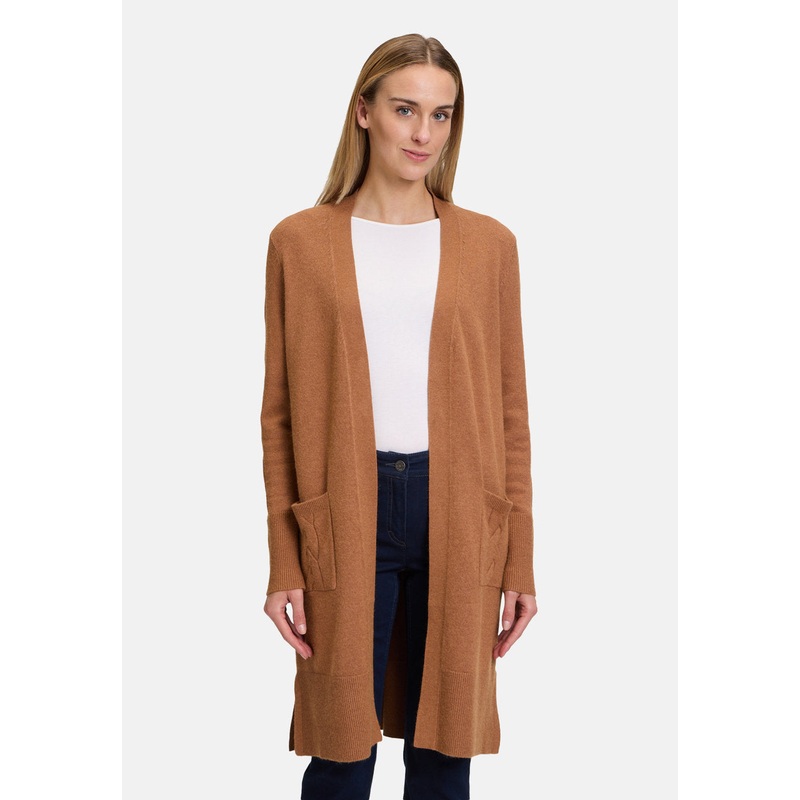 Long Cardigan with Patch Pockets