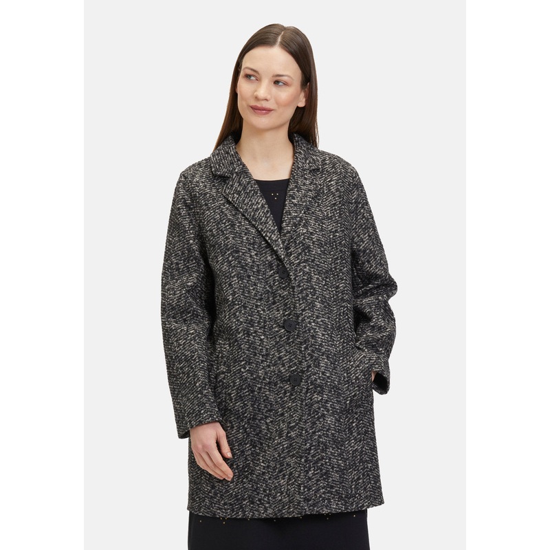 Long Jacket with Lapel Collar