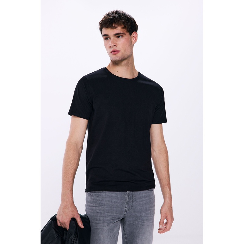 Lycra Cotton Basic T-Shirt